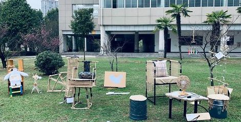 学生作品设计别出心裁 第六届原创家具展在校展出