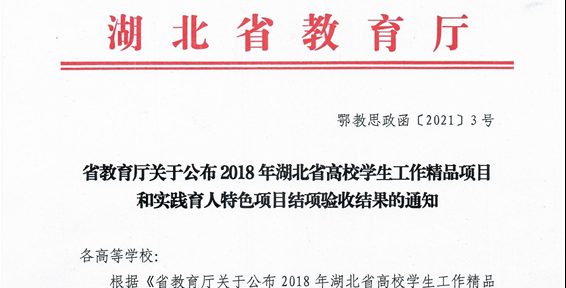 我校省级学生工作精品项目顺利通过结项验收