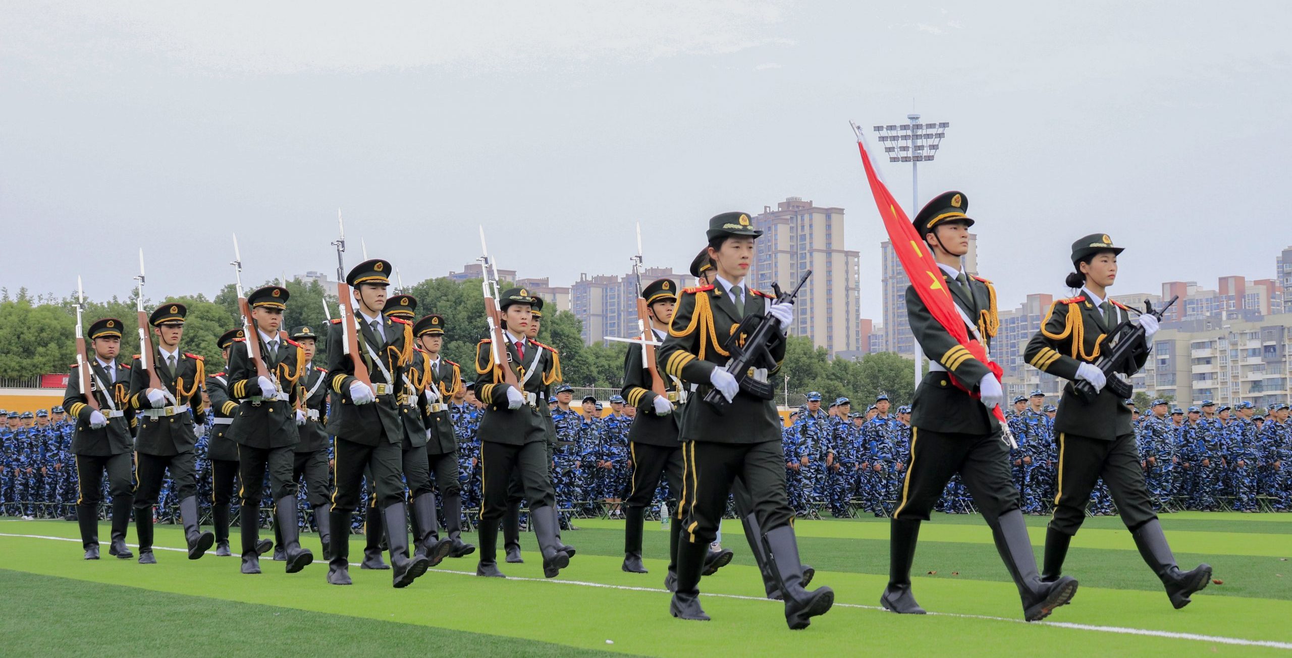 我校举行2021级新生军训动员大会