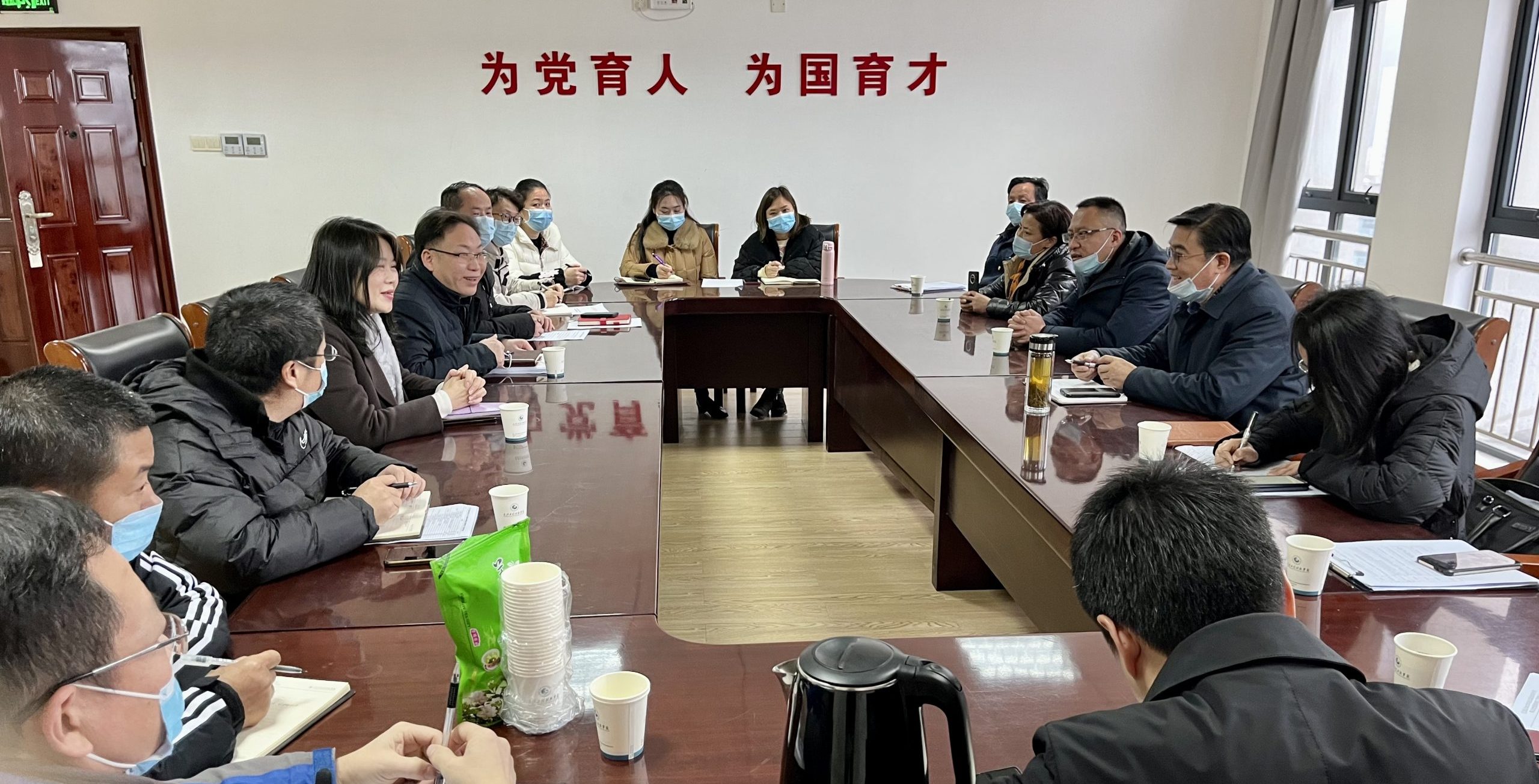 江夏区疫情防控检查专班来我校检查指导春季开学疫情防控工作