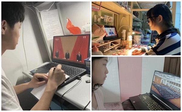 奋斗正当时，青春应如是。 ——学生第三党支部组织学生党员观看庆祝中国共产主义青年团成立100周年大会