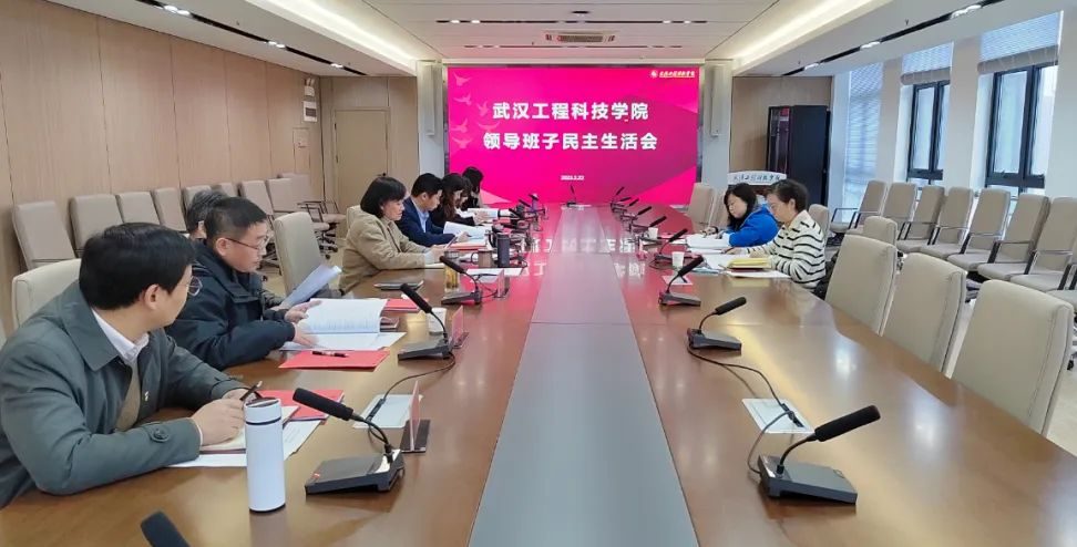 武汉工程科技学院召开2022年度党委班子民主生活会