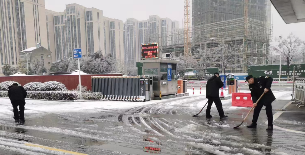 迎“寒”而上    闻“雪”而动│后勤保卫处投身铲雪清障第一线保障师生出行安全（一）