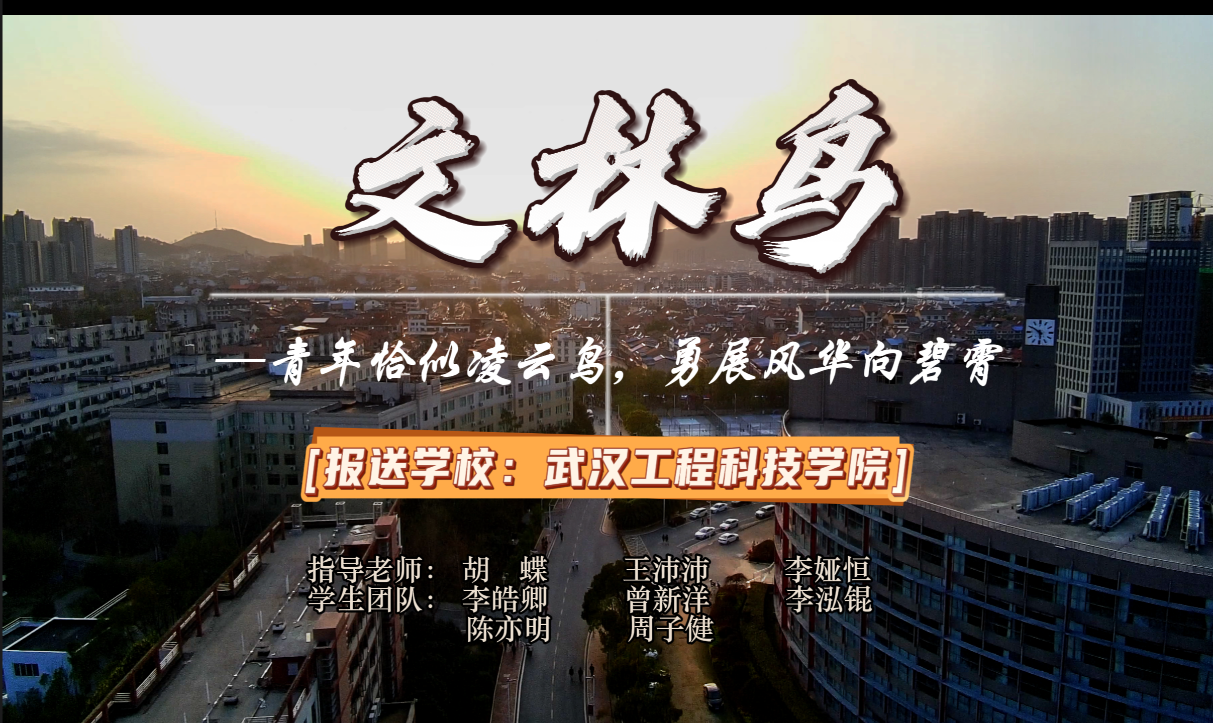 快来助力吧！“我心中的思政课”第八届全国高校大学生微电影参赛作品展示：《文林鸟——青年恰似凌云鸟  勇展风华向碧霄》